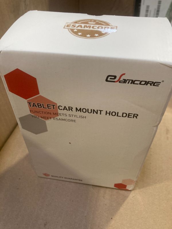 Photo 1 of eSamcore Tablet Holder for Car, for iPad Cup Holder Car Mount with 1.57" Depth Large Clamp 15" Height Adjustable Tab Mount Holder for 6"-12.9" Cell Phone iPhone iPad Stand Travel Accessories
