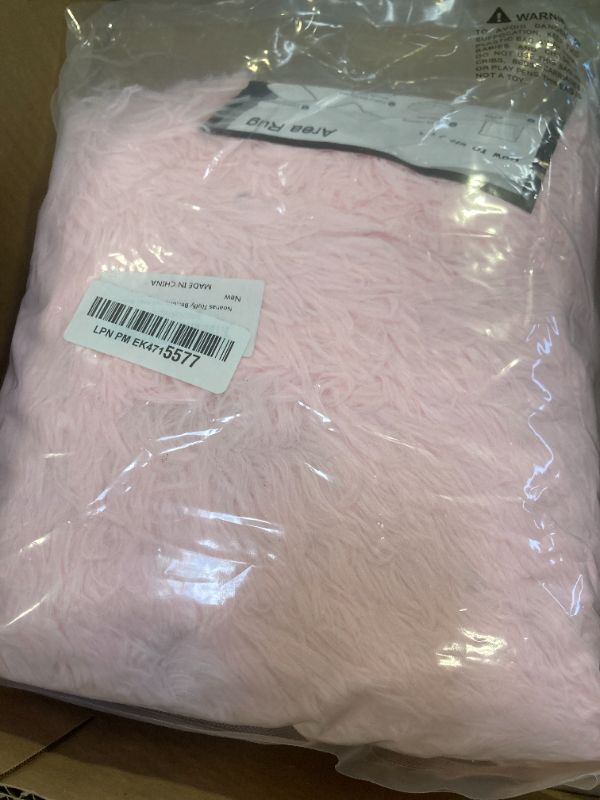 Photo 1 of 2x3ft ----Noahas Fluffy Pink Rugs for Bedroom Girls,Door Mat Indoor Entrance,2x3 Shaggy Small Non-Slip Entryway Entry Area Rugs,Soft Plush Bedside Throw Kids Carpet Home Décor