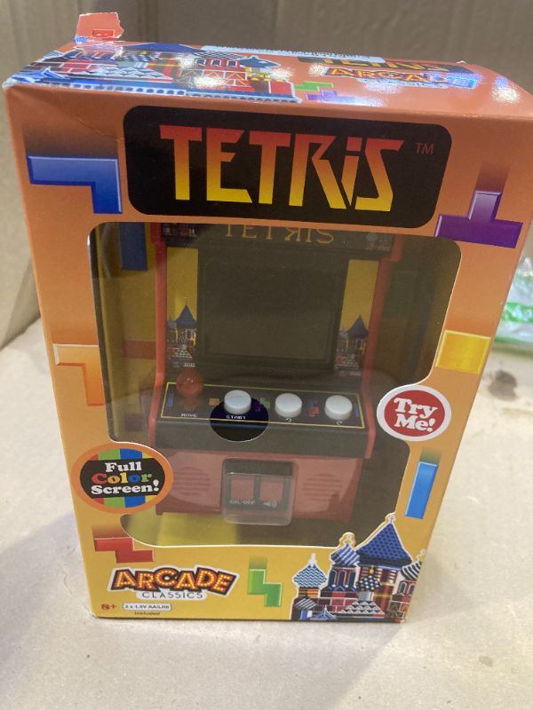 Photo 1 of Arcade Classics Tetris - Retro Mini Arcade Game, Full Color Screen, Classic Handheld Electronic Game Console, 90s Toy, Great Gift for Kids 8+