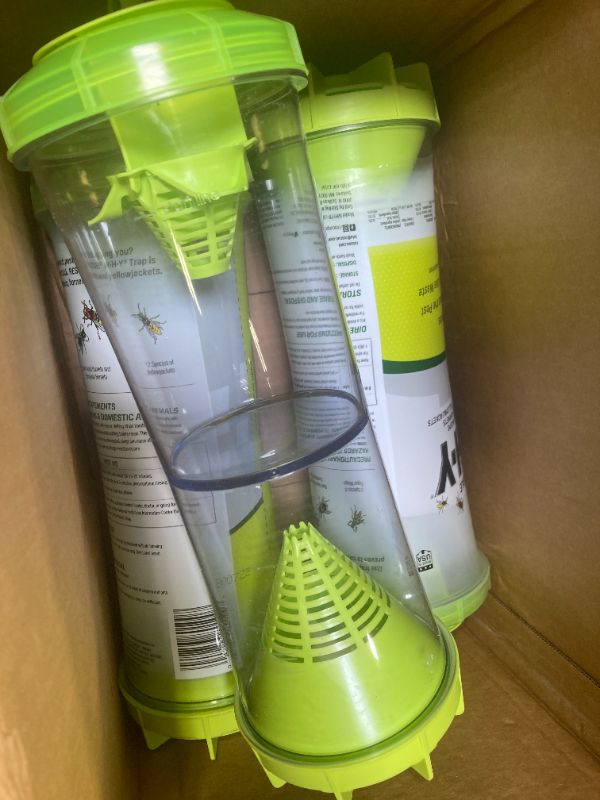 Photo 1 of 3PCS  RESCUE! WHY Trap for Wasps, Hornets, & Yellowjackets – Hanging Outdoor Trap