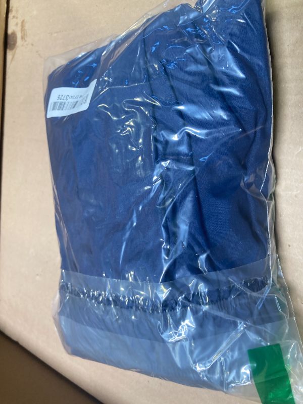 Photo 1 of 1pc--Wrap Around Dust Ruffle Bed Skirt - Navy Blue - for Queen Size 