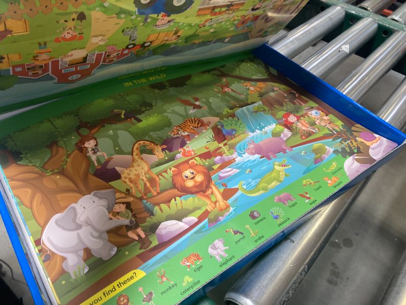 Photo 1 of Search and Find Books for Kids Ages 3,4,5,6, Preschool Learning Activities, Educational Reusable Mats for Toddlers, Travel Game Toys for Road Trip Train, Art & Crafts, Birthday Gifts for Girl and Boy