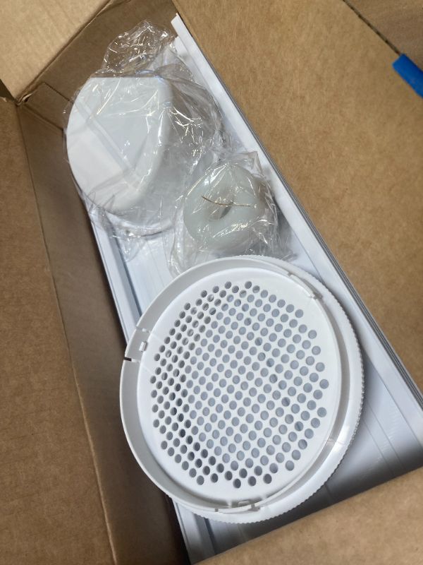 Photo 1 of G GO . HO Portable AC Window Vent Kit, Adjustable PVC Window Seal Panel for Sliding Windows/Door, Portable Air Conditioner Window Kit Suitable for 5.1" / 5.9" AC Exhaust Hose(Not Include Hose)