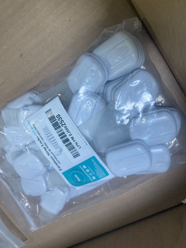 Photo 1 of Baby Proofing Child Safety Locks (12 Pack) by Skyla Homes - The Safest, Quickest and Easiest 3M Adhesive Cabinet Latches, No Screws & Magnets, Multi-Purpose for Furniture, Kitchen, Ovens, Toilet Seats