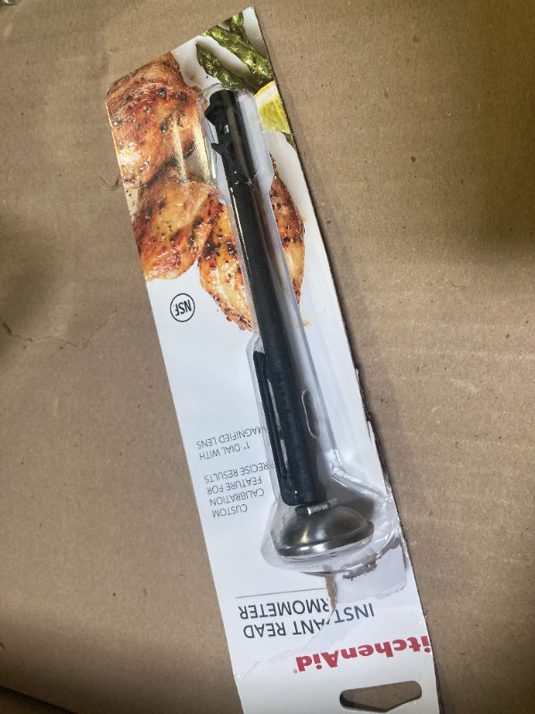 Photo 1 of KitchenAid KQ901 Instant Read Food Thermometer for Kitchen or Grill, TEMPERATURE RANGE: 20F to 220F, 1 inch dial, Black