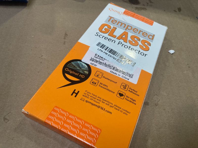 Photo 1 of QsmQam for iPhone 16 Pro Screen Protector + Camera Lens Protector, [Military Grade Shatterproof], Ultra Top 9H+ Tempered Glass, Full Coverage Screen, with Automatic Dust Removal [2+2 Pack]