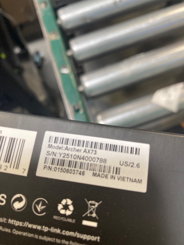 Photo 1 of TP-Link AX5400 WiFi 6 Router (Archer AX73)- Dual Band Gigabit Wireless Internet Router, High-Speed ax Router for Streaming, Long Range Coverage