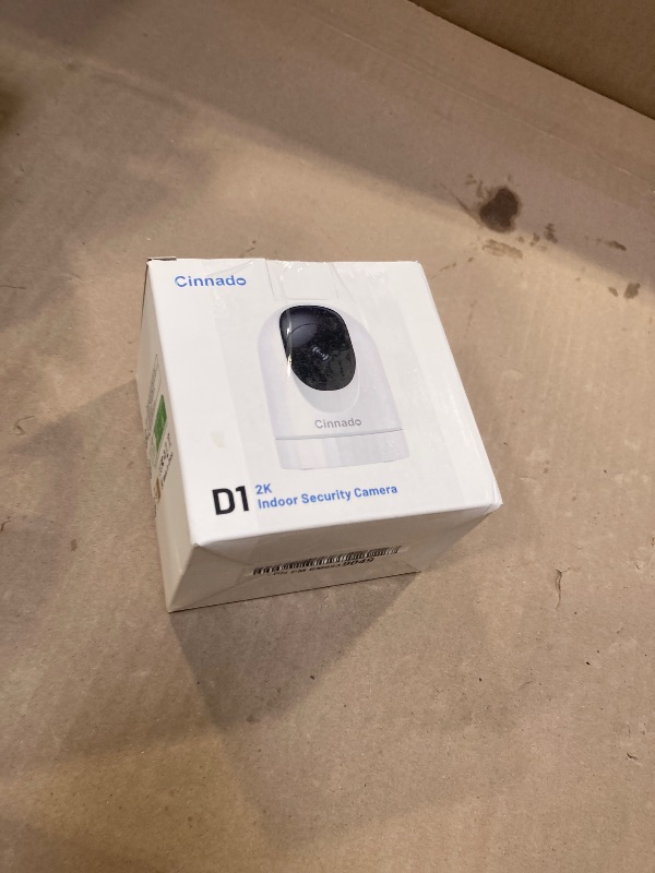 Photo 1 of Cinnado Security Camera Indoor-2K 360° WiFi Cameras for Home Security?Pet/Dog/Baby Camera with Phone app, 2-Way Audio, Night Vision, 24/7 SD Card Storage, Works with Alexa & Google Home (2.4Ghz)-D1