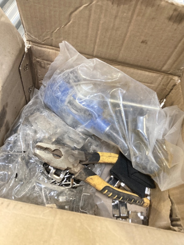 Photo 1 of NO- Banding Coil----Steel Strapping KIT,Metal Banding Strapping Tool Pallet Banding Kit with Ratchet Tensioner and Cutter?Metal Belt Packaging Machine with 100pcs Buckle 3/4" x 100 Feet Steel Banding Coil