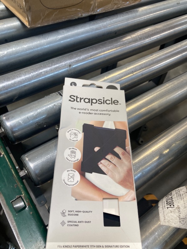 Photo 1 of Strapsicle Hand Strap Accessory for Kindles & Kobos - Paperwhite 2024 & 2021, Signature Edition, Colorsoft - 2 Straps - Lightweight Grip for Endless Reading Comfort - Large - Black