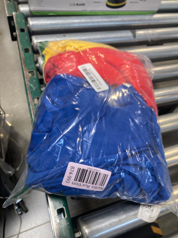 Photo 1 of SaitiMade Set of 3 Red Yellow Blue Cylinder Pedestal Stand Covers, 3pcs Spandex Mixed Colors Cylinder Stand Covers for Party, Wedding or Birthday Event Decor (Only Contains Colorful Cylinder Covers)