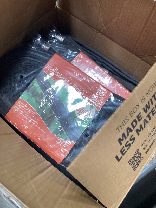Photo 1 of AIODE Flat Soaker Hose 200FT (50FT 4Pack) for Garden Beds Drip Hose Heavy Duty Save 80% Water for Vegetable Tree (200FT)