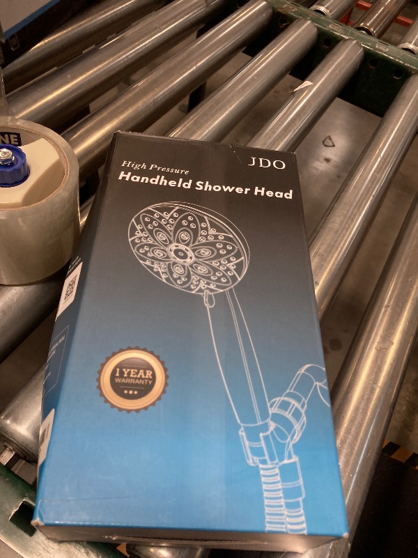 Photo 1 of 6-Setting Shower Head with Handheld, JDO High Pressure Hand held Shower Head, 4.7 Inch Chrome Detachable Showerhead Set with 59 Inch Stainless Steel Hose and Adjustable Showerhead Holder