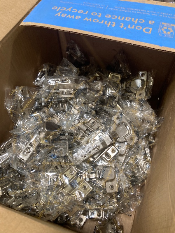 Photo 1 of Ravinte 60 Pack 30 Pairs European Kitchen Cabinet Hinges Soft Close Full Overlay Door Heavy-Duty Frameless Adjustable Concealed Cabinet Cup Hinges