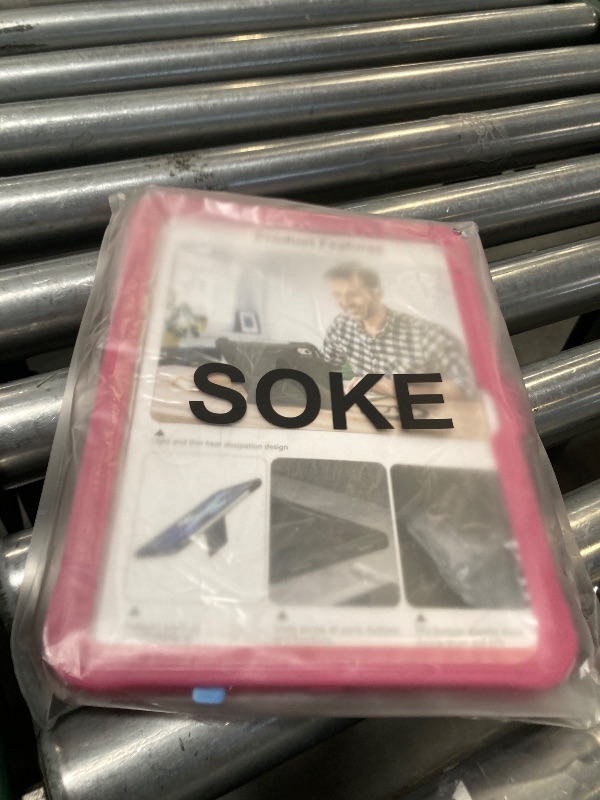 Photo 1 of Soke Case for iPad (A16) 11th Generation 11-inch 2025, iPad 10th Generation 10.9-inch 2022, with Built-in Screen Protector and Kickstand, Rugged Full Body Protective Cover - Hot Pink