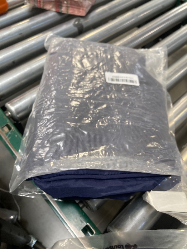 Photo 1 of 3 Pcs Outdoor Cushion Covers Patio Cushion Replacement Covers 2 Covers 18 x 18 x 2 and 1 Cover 42 x 18 x 3 for Patio Furniture Outdoor Washable Water Resistant for Couch Garden Sofa (Dark Blue)