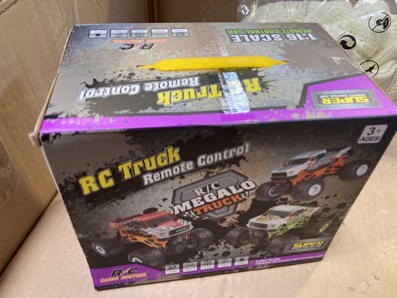 Photo 1 of Scientoy Remote Control Car, 20KM/H Monster Truck Toys for Ages 5-7, 1:16 Scale All Terrain RC Cars for Boys & Girls Age 4-7, 2.4Ghz Off Road RC Truck, Christmas Birthday Gift for Kids