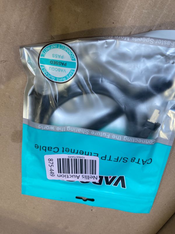 Photo 1 of Vabogu Cat 8 Ethernet Cable, 3ft Heavy Duty High Speed Internet Network Cable, 26AWG, 2000Mhz 40Gbps with Gold Plated RJ45 Connectors, Shielded for Indoor & Outdoor Use