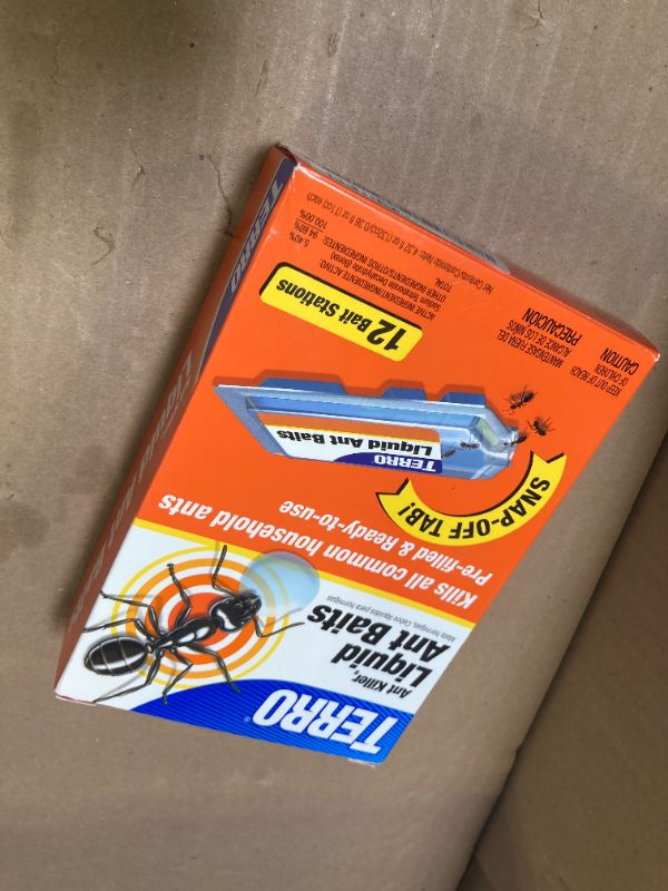 Photo 1 of TERRO Ant Killer Bait Stations T300B - Liquid Bait to Eliminate Ants - 12 Count Stations for Effective Indoor Ant Control