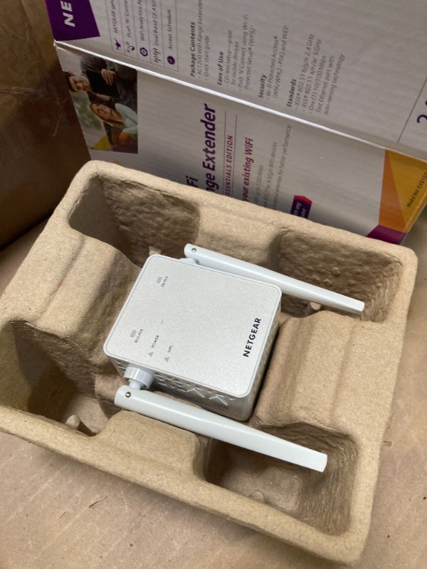 Photo 1 of NETGEAR Wi-Fi Range Extender EX6120 - Coverage Up to 1500 Sq Ft and 25 Devices with AC1200 Dual Band Wireless Signal Booster & Repeater (Up to 1200Mbps Speed), and Compact Wall Plug Design, White