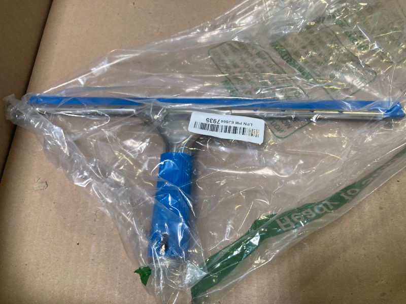 Photo 1 of 14 inch 35cm Car Windshield Glass Window Squeegee Bathroom Cleaner for Household Mirror Tile Wall Doors Cleaning (14in/35cm, Blue)