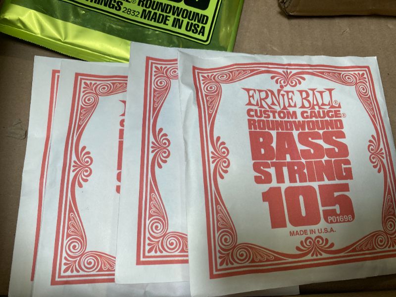 Photo 1 of Ernie Ball Regular Slinky Nickel Wound Bass Guitar Strings, 50-105 Gauge (P02832)