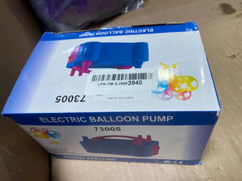 Photo 1 of IDAODAN Electric Balloon Pump, Portable Electric Balloon Blower Machine Balloon Air Pump Dual Nozzle Rose Red 110V 600W Balloon Inflator for Party Decorations