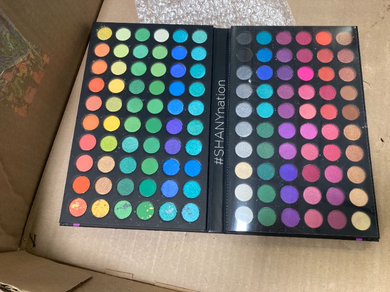 Photo 1 of SHANY Highly Pigmented Eye Makeup Palette, 120 Matte Shimmer Metallic Eyeshadow Pallet with Long Lasting and Blendable Natural Colors - Classic Neon