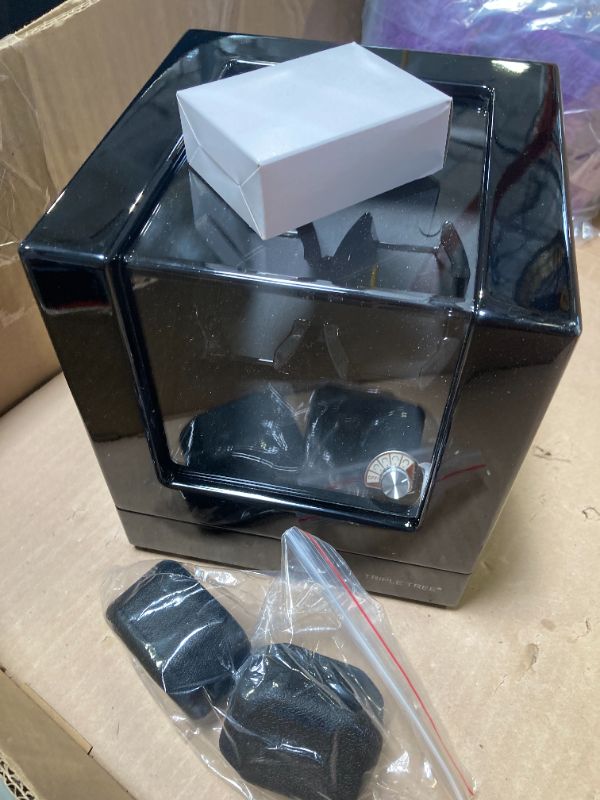 Photo 1 of Kalawen Watch Winder for Rolex, Automatic Watch Winder Box, Double Watch Winder with Japanese Quiet Motor Battery Powered or AC Adapter Black
