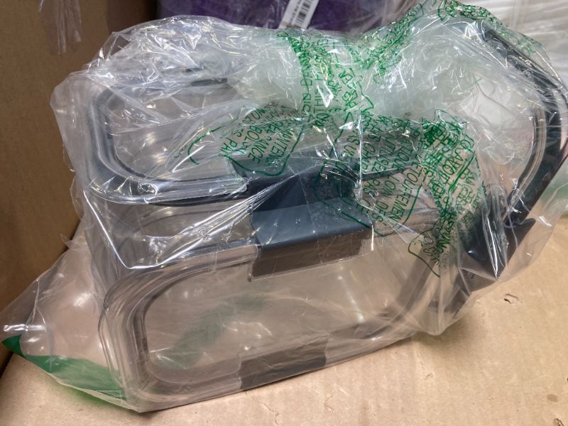 Photo 1 of Rubbermaid Brilliance Food Storage Containers BPA Free Airtight Lids Ideal for Lunch Meal Prep & Leftovers Set of 5 (3.2 Cup)