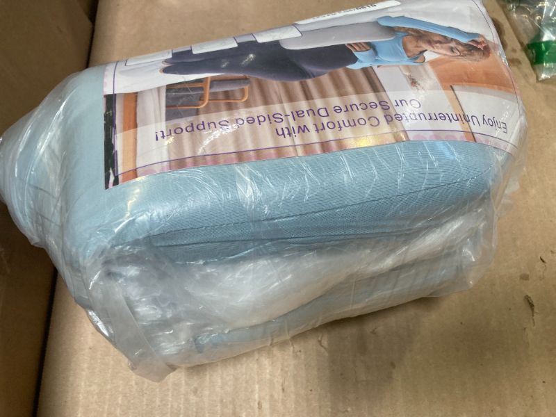Photo 1 of Memory Foam Pregnancy Wedge Pillows for Sleeping, Upgraded Maternity Pillow for Side Sleeper, Pregnancy Body Pillow for Pregnant Women Support for Back, Belly, HIPS, Detachable Pillow Cover (Blue)