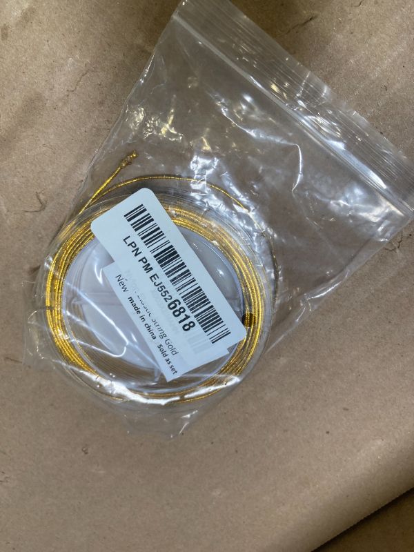 Photo 1 of FANDAMEI 1.2mm Metallic Elastic String, Gold Stretch Cord for Craft Gift Jewelry Making, Elastic Cords Ribbon for Hair Braids, Elastic String for Bracelets, Beading Cord Stretchy Christmas Crafts DIY