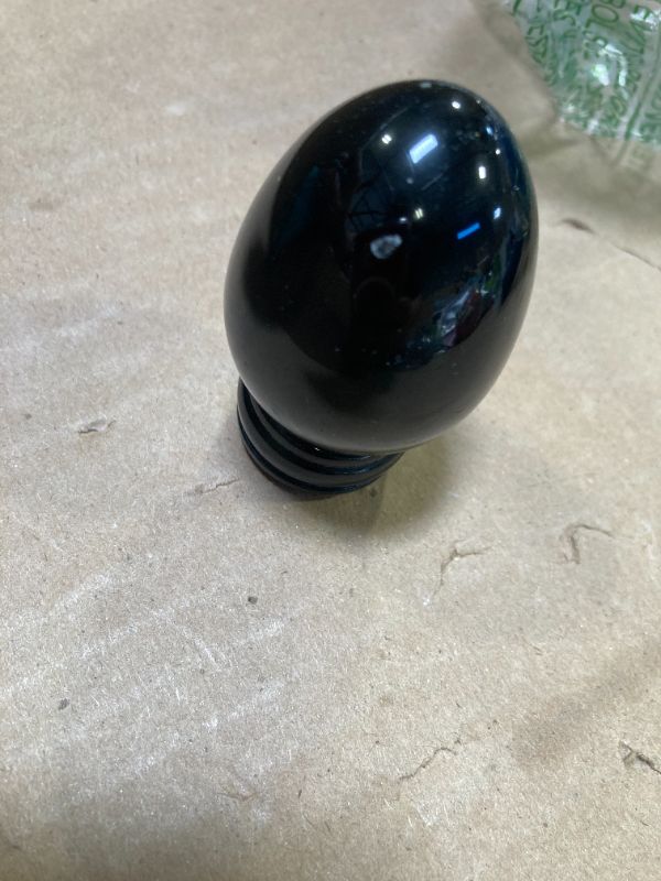 Photo 1 of mini--Justinstones Natural Rainbow Obsidian Gemstone Egg Crystal Healing Chakra Meditation Home Office Decor Stone with Stone Stand