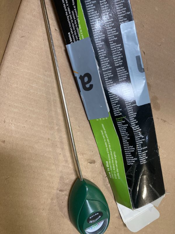 Photo 1 of Tennedriv Green Long Probe Soil Moisture Meter for Outdoor Plants, Plant Water Meter for Outdoor Plants,Plant Moisture Meter for Indoor Plants and Outdoor Plants, No Batteries Required