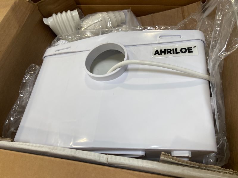 Photo 1 of Ahriloe Pump Macerating Toilet System Sewage Pump for Basement, Sink, Toilet, Laundry, Kitchen

 