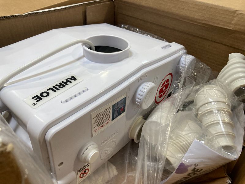 Photo 1 of Ahriloe Pump Macerating Toilet System Sewage Pump for Basement, Sink, Toilet, Laundry, Kitchen

 