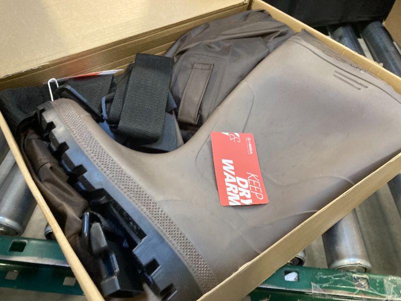 Photo 1 of FISHINGSIR Fishing Waders with Boots size 8 Chest Waders 2-Ply Nylon/PVC Waterproof for Hunting with Boot Hanger