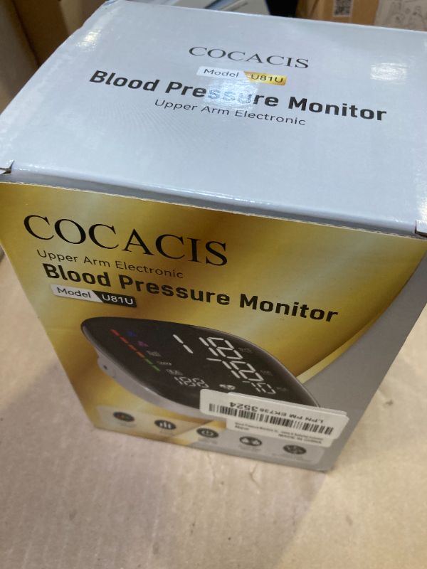 Photo 1 of Blood Pressure Monitors for Home Use, 9-17'' & 13-21'' Extra Large Blood Pressure Cuff Upper Arm Blood Pressure Machine, 6 in Large LED Backlit Display, USB Cable & Batteries Included
