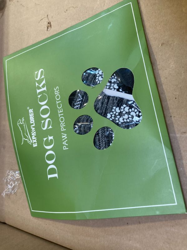 Photo 1 of EXPAWLORER Anti Slip Dog Socks to Prevent Licking Paws, Dog Shoes for Hot Pavement, Dog Booties for Small Medium Large Senior Dogs, Traction Control Boots & Paw Protectors for Hardwood Floors