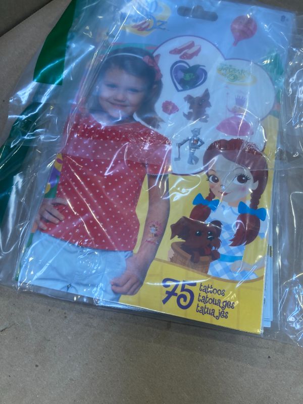 Photo 1 of The Wizard of Oz Party Supplies Bundle - 75 Temporary Tattoos & 100 Stickers for Walls, Bottles & More