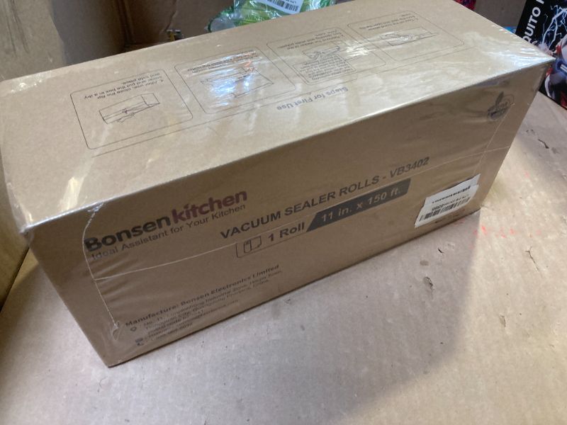Photo 1 of [2025 New] Bonsenkitchen 11” x 150’ Vacuum Sealer Bags Rolls with Cutter for Food Storage, Commercial Grade, BPA Free, Great for Meal Prep and Sous Vide Cooking