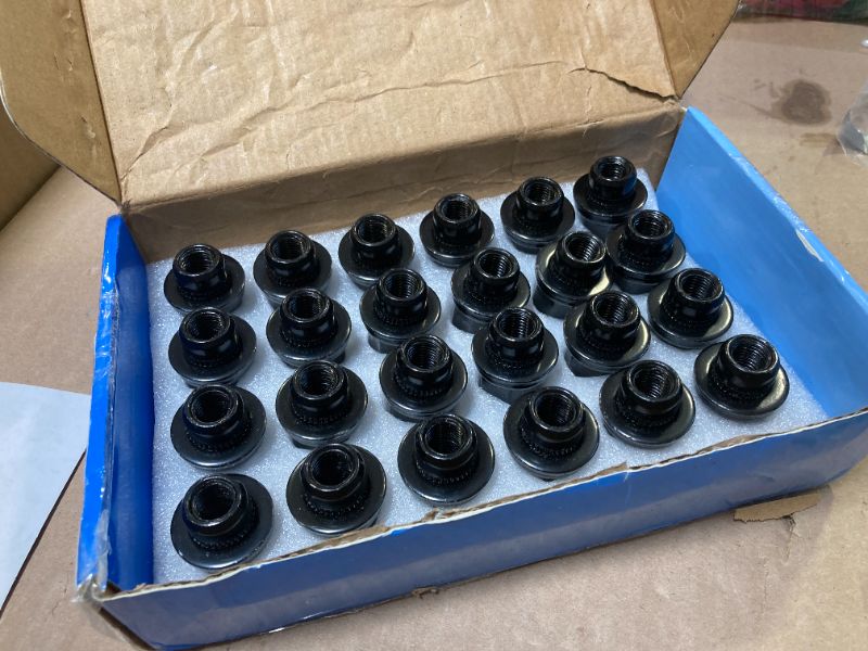 Photo 1 of Set of 24, 12x1.5mm 1.87 Inch Length 13/16 Hex OEM Factory Mag Lug Nuts for Tacoma 4 Runner FJ Cruiser Matrix GX460 GX470 SR5 Pre-Runner TRD Off-Road Limited Black