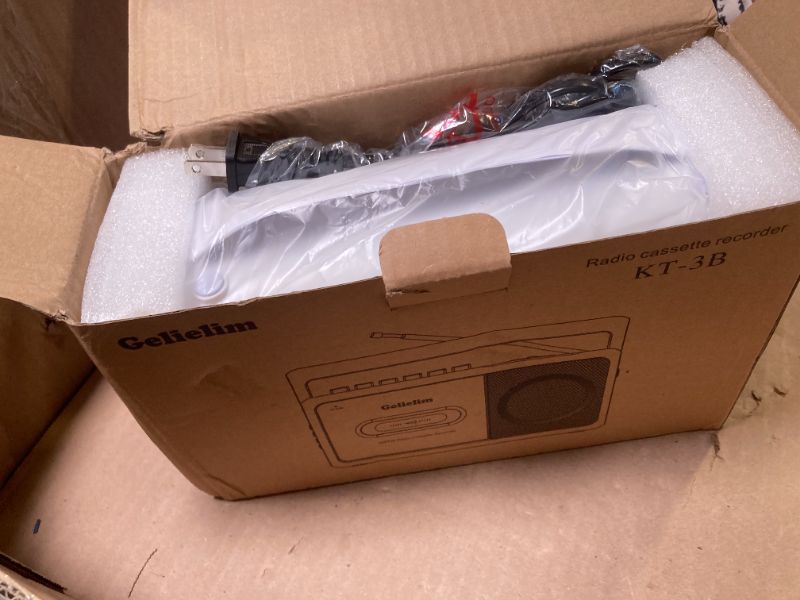 Photo 1 of Gelielim Cassette Player Boombox, Portable AM/FM Radio Stereo, Cassette Tape Player Recorder with Big Speaker and Earphone Jack, Battery Operated or AC Powered Tape Recorder Cassette Player
