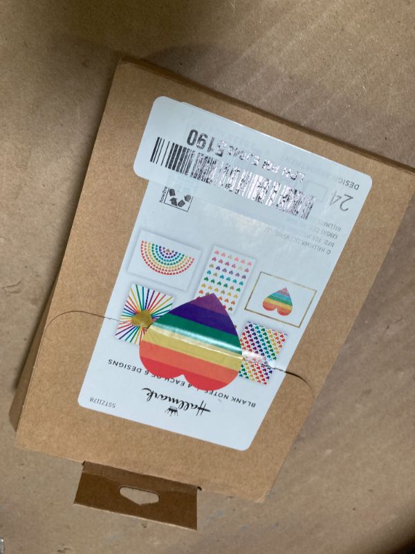 Photo 1 of Hallmark Blank Cards Assortment, Rainbow Hearts (24 Cards with Envelopes)