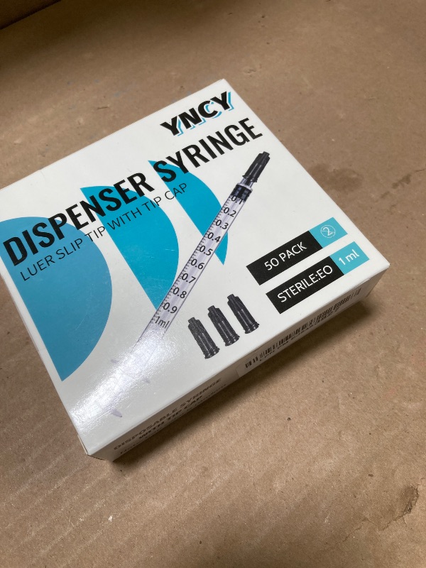 Photo 1 of 1ml Syringes with Cap, Luer Slip Tip, Whole Pack Bulk Sterile Sealed, No Needle