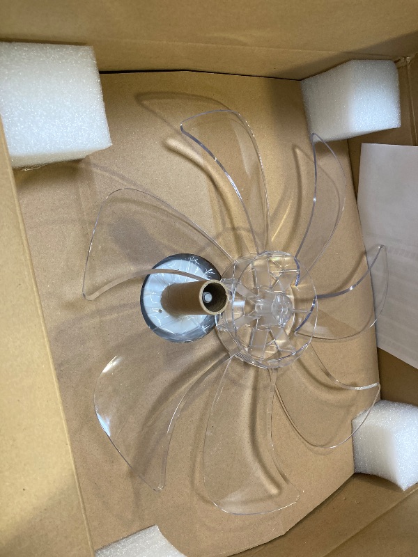 Photo 1 of LEDIARY 20 Inch Low Profile Ceiling Fans with Lights and Remote, Fandelier Ceiling Fan Flush Mount, 3000K-6000K Dimmable LED Fan Light, White Modern Ceiling Fans with Lights for Bedroom