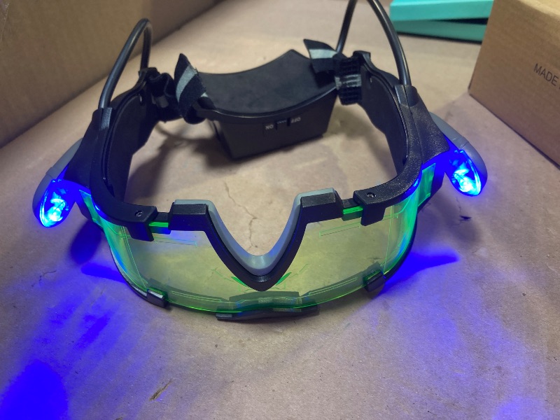 Photo 1 of AGM Kids Night Vision Goggles, Adjustable Spy Gear Night Mission Goggles with Flip-Out Lights Green Lens