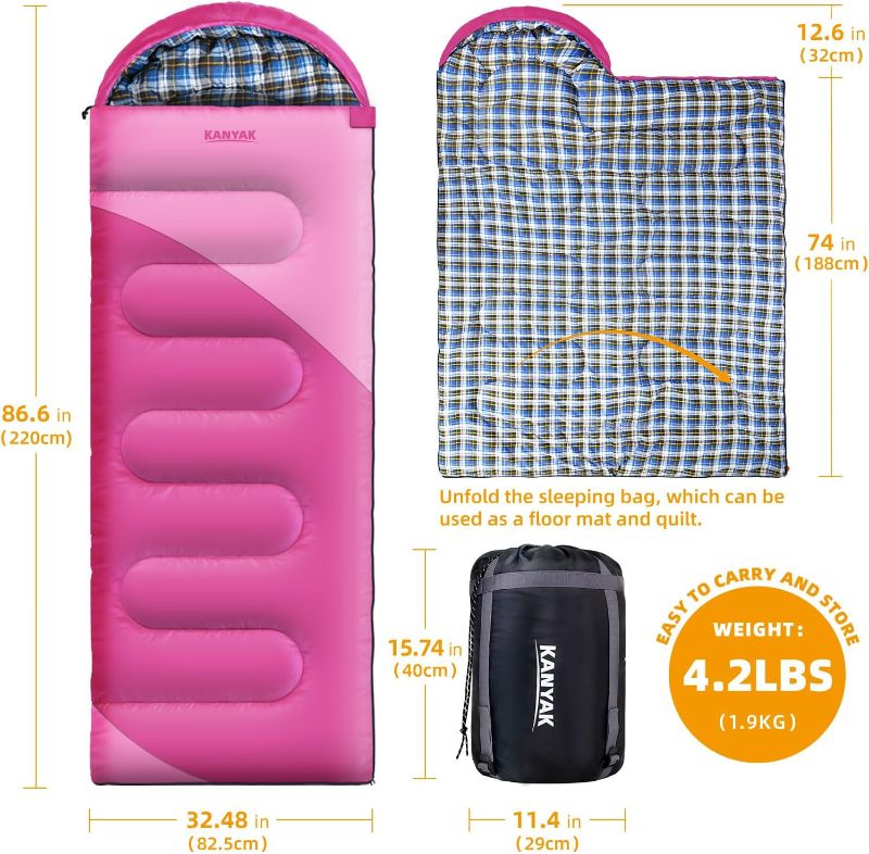 Photo 1 of Camping Sleeping Bag, 