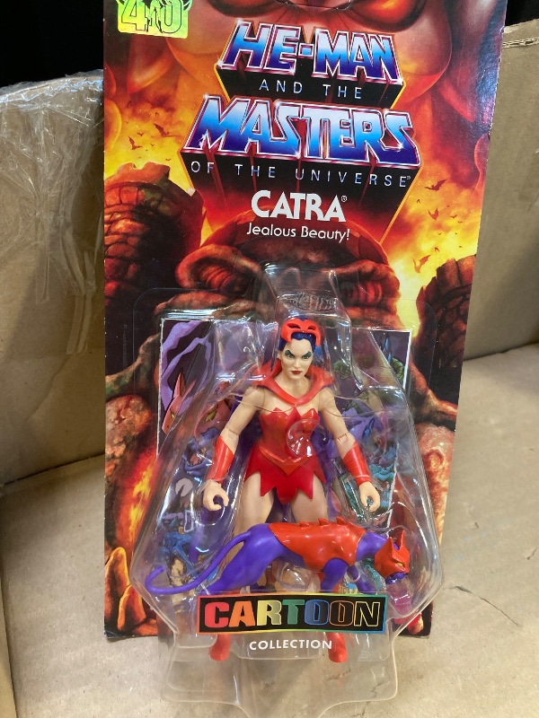 Photo 1 of Masters of the Universe Origins Action Figure Catra Cartoon Collection, 5.5-inch 1980s TV Heroine, Princess of Power Detailed Design & Cat Accessory