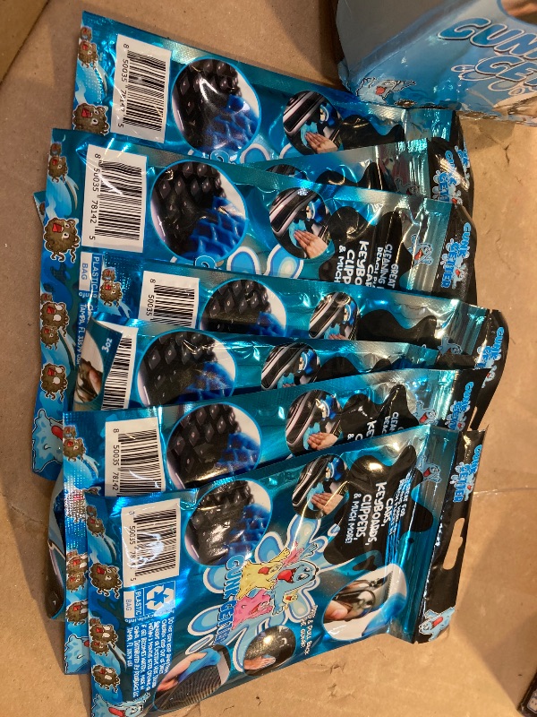 Photo 1 of 6pcs only----Gunk Getter   Cleaning Gel for Those Hard to Reach Places, Automotive Cup Holder Electronic Keyboard Office, Slime Gel Cleaner Dust Crumb Removal (Resealable Pouch, Blue, 3oz)
